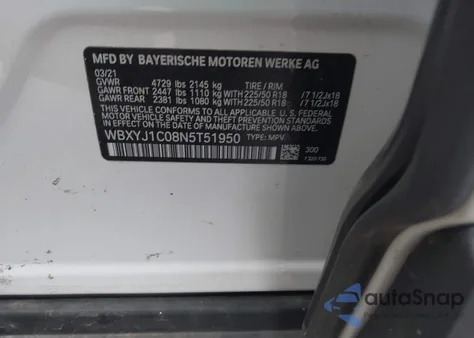 2022 BMW X2 xDrive28I from USA, damaged, VIN WBXYJ1C08N5T51950